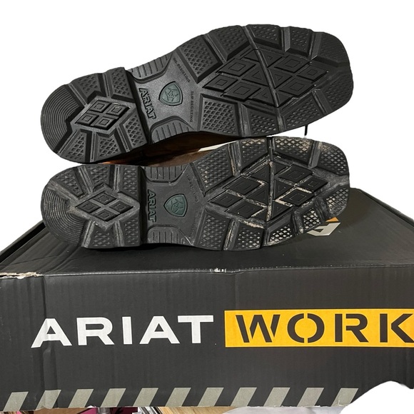 Ariat Men’s Groundbreaker Steel Toe Brown/ Ember Electrical Hazard Size 13 Wide - Picture 8 of 9